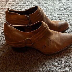 Born Tan Ankle Booties